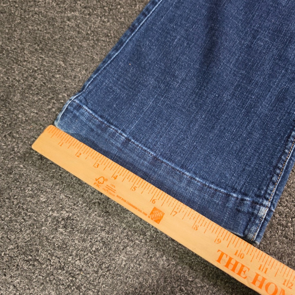 7 For All Mankind Ginger Blue Jeans Womens 30x34 Wide Leg High Rise Flare Denim - Picture 9 of 9